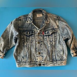 Classic Blue Acid Wash Kids Jean Jacket